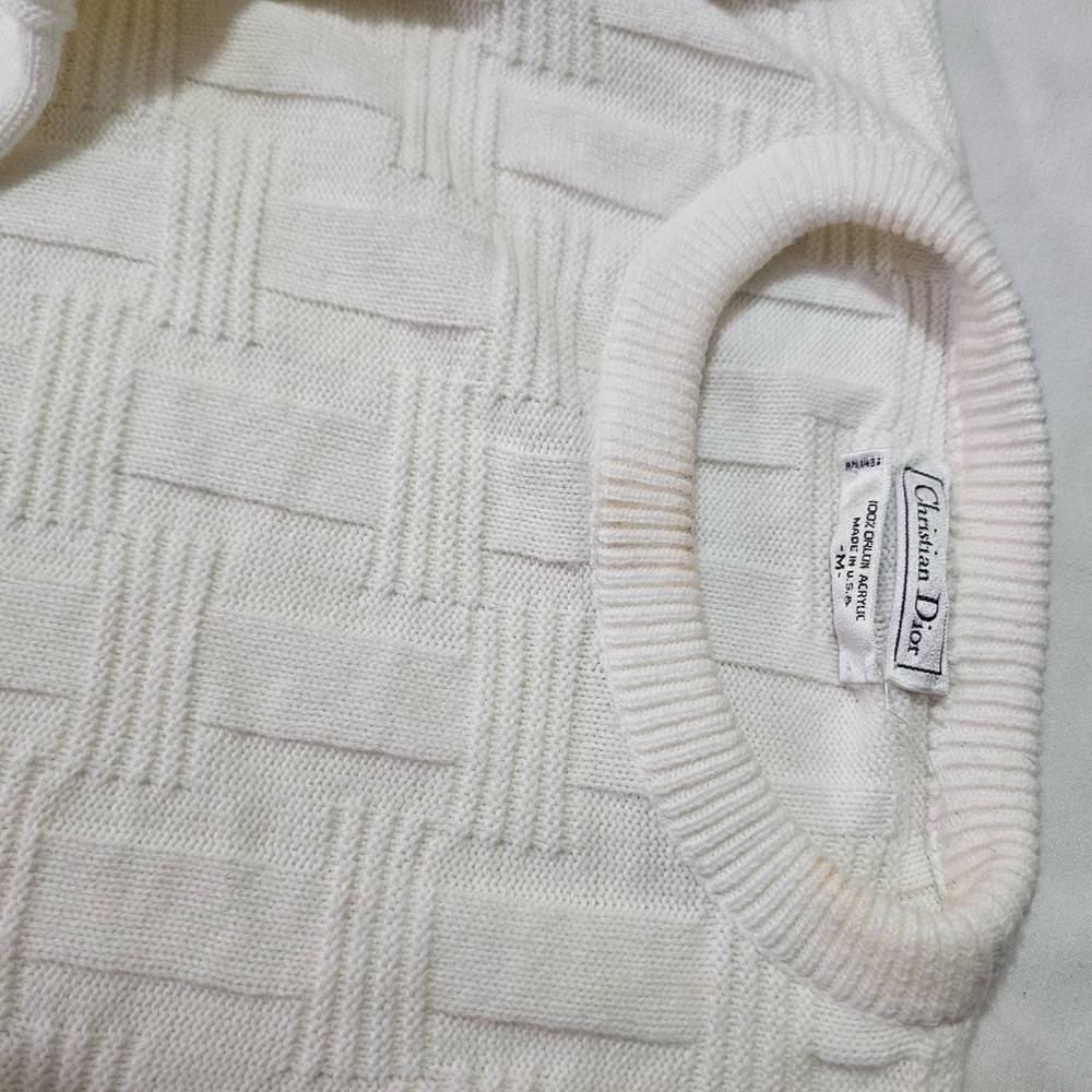 Dior Cream Crew Neck Sweater